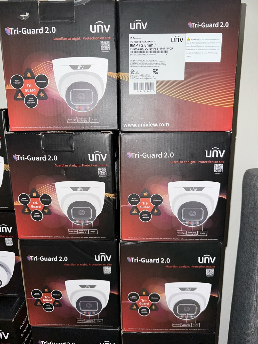 UNV Tri-Guard 2.0 Security Camera Dome - White